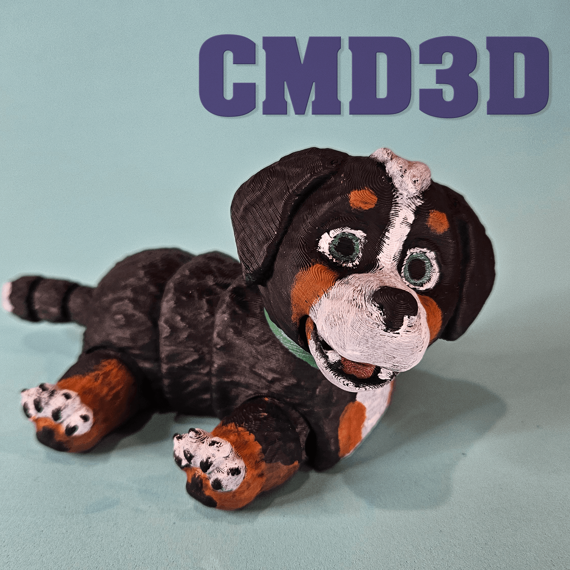 ARTICULATED FIGURE - DOG - BERNESE AND RETRIEVER 3MF 3d model