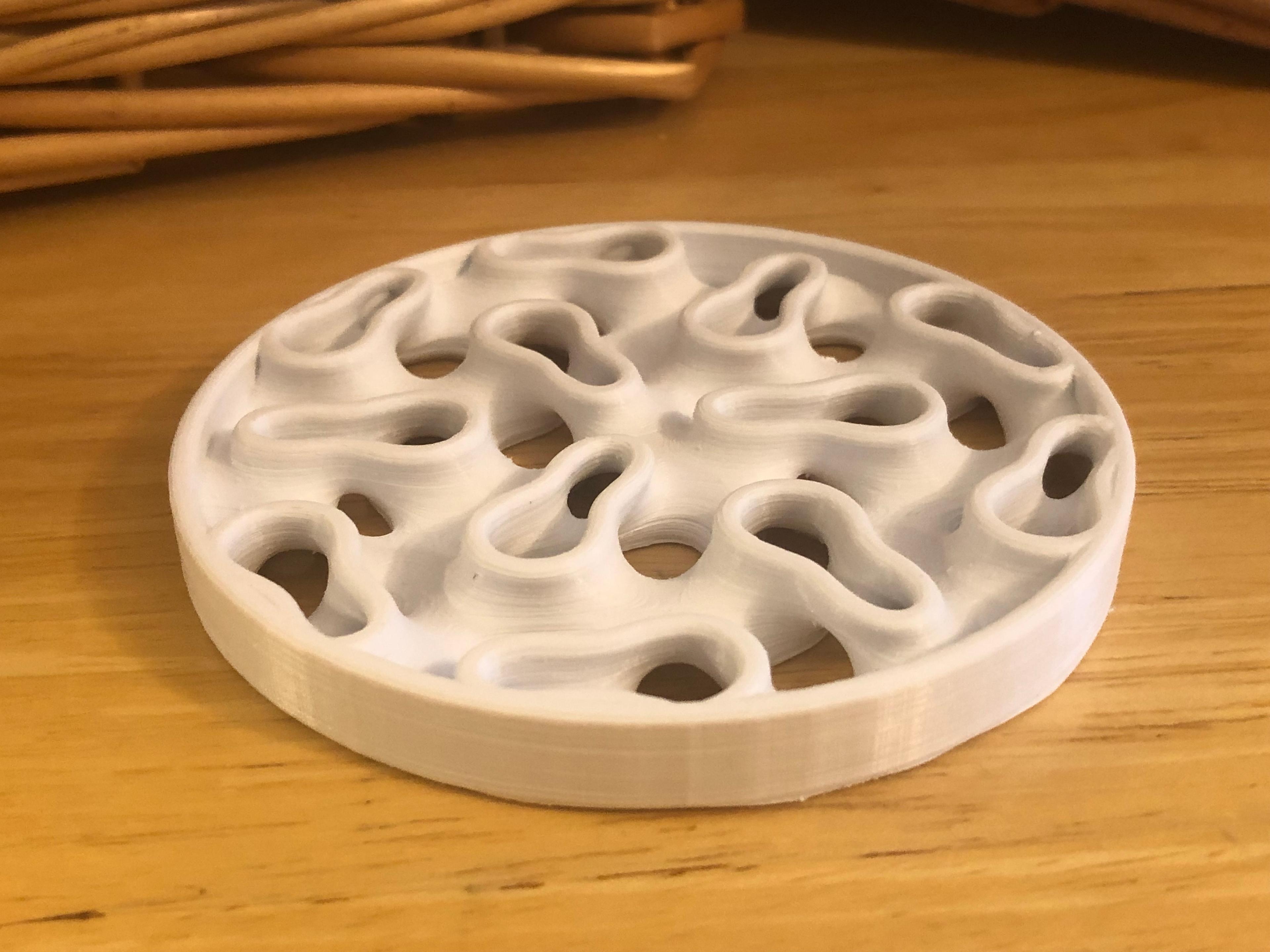 Four Minimal Surface Coasters 3d model