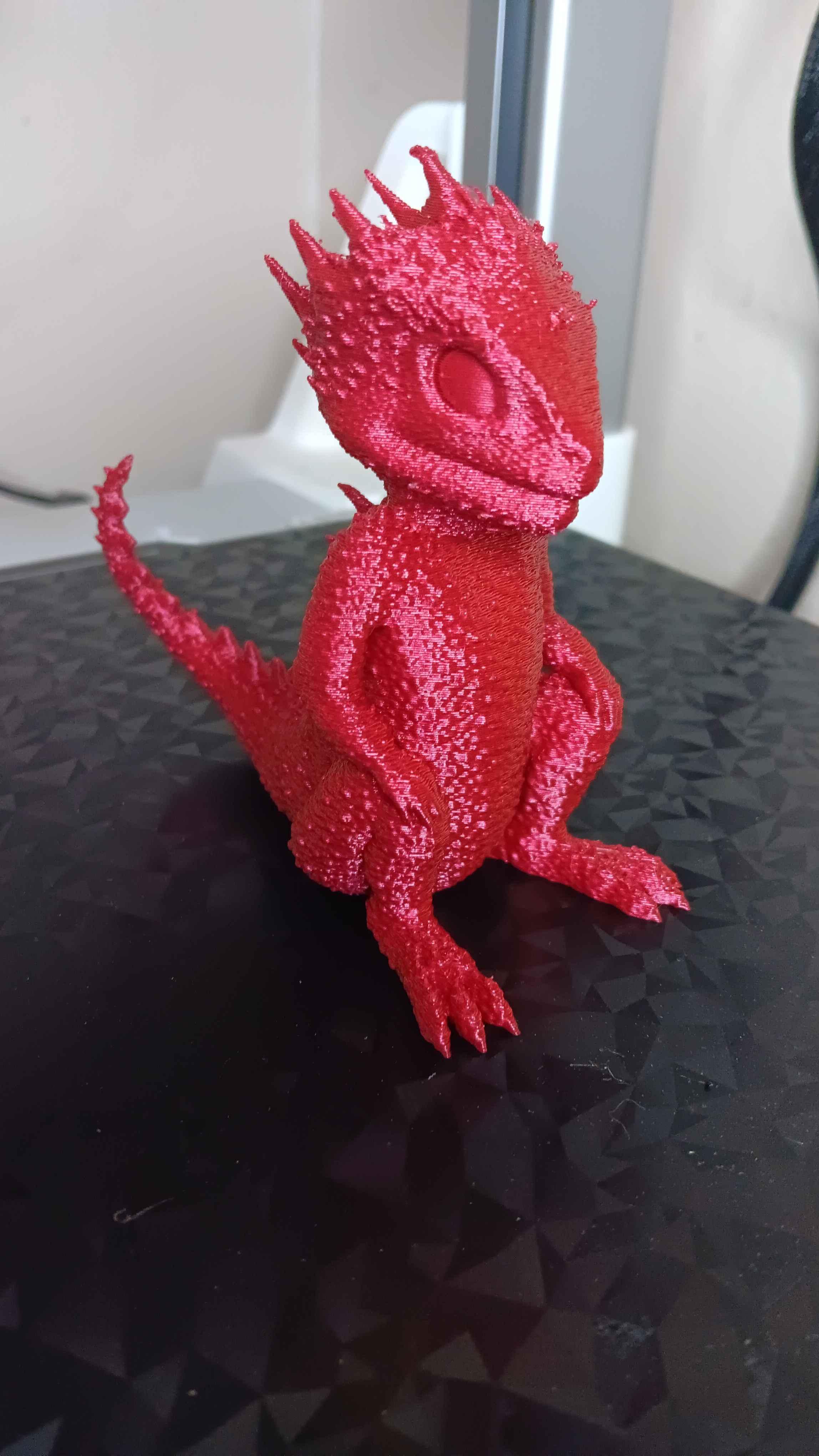 Spike - Alien Lizard - Printed in Polymaker Starlight Mars. Looks so good. - 3d model