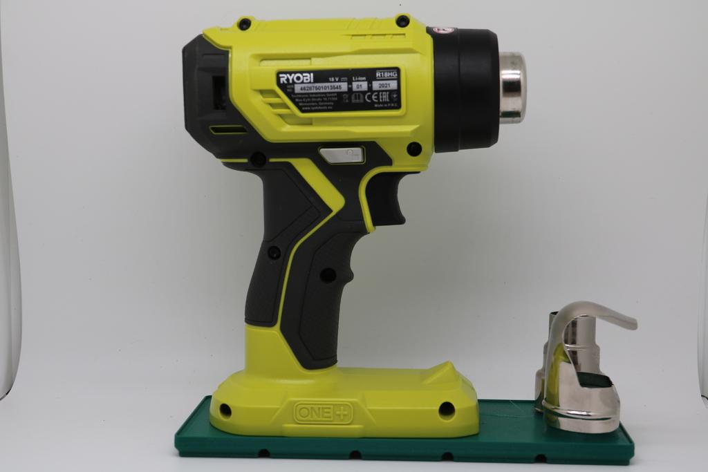 Gridfinity Ryobi One Heat Gun Holder 3d model