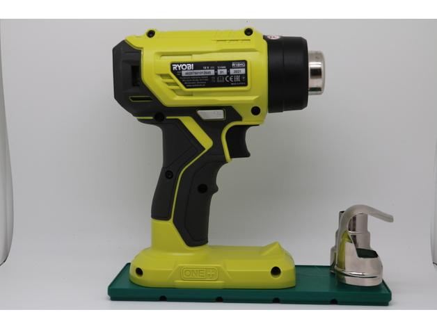 Gridfinity Ryobi One Heat Gun Holder 3d model