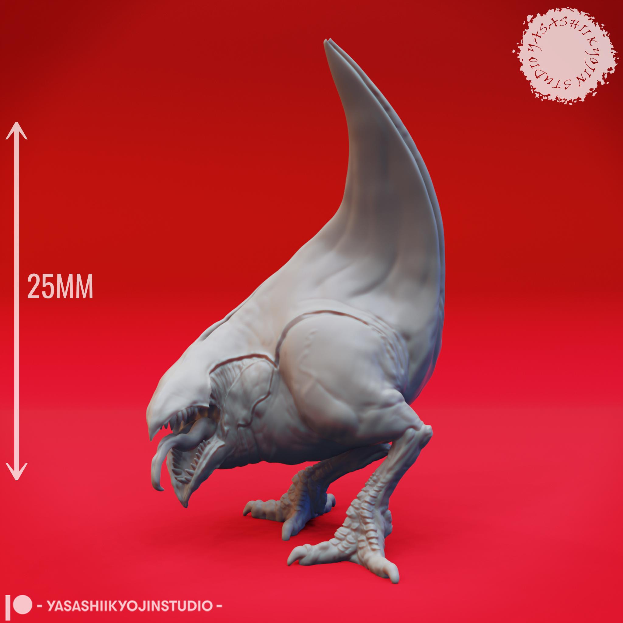 Abyssal Chicken Mob - Tabletop Miniatures (Pre-Supported) 3d model