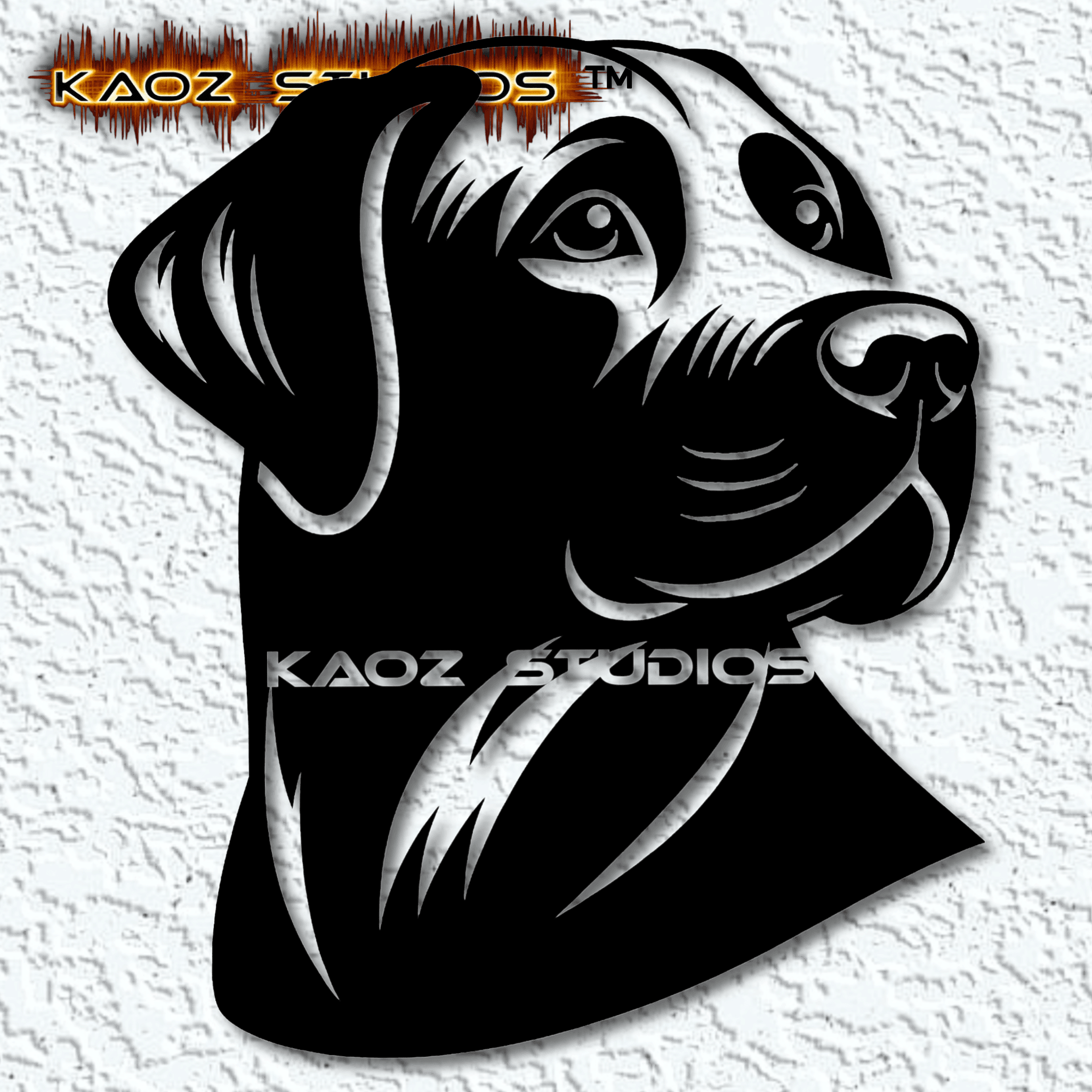 black lab dog wall art labrador wall dcor 2d puppy dog decoration 3d model