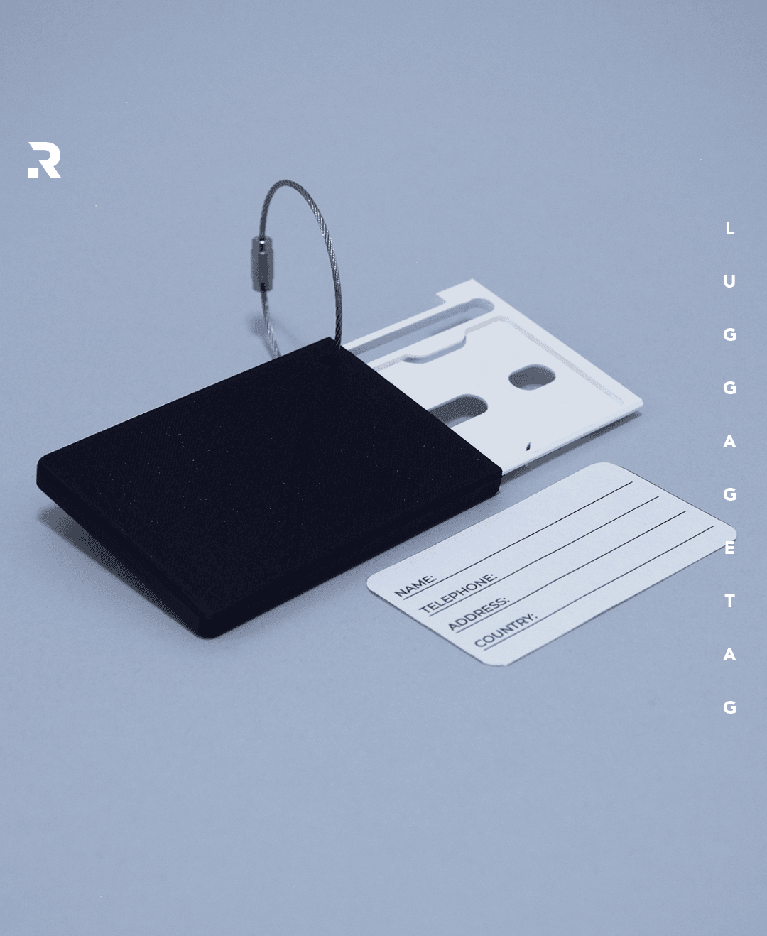 LuggageTag - Travel Info Card *by RNDM3D* 3d model