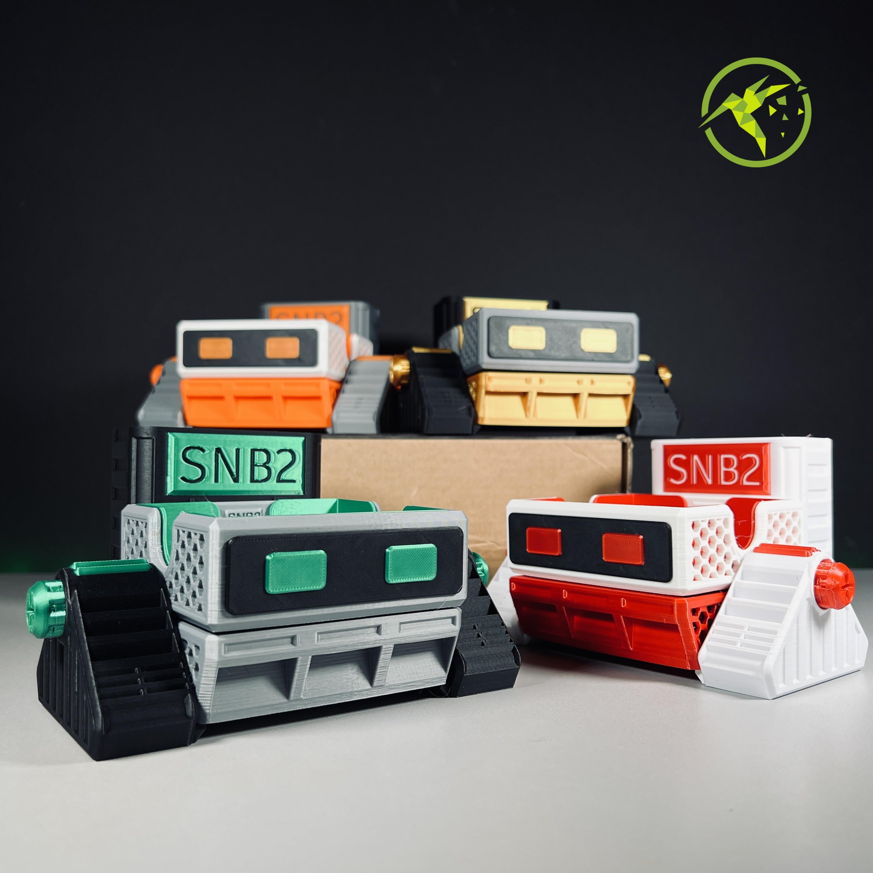 SNB2: Sticky Note Bot (Snib) - Desktop Organizer 3d model