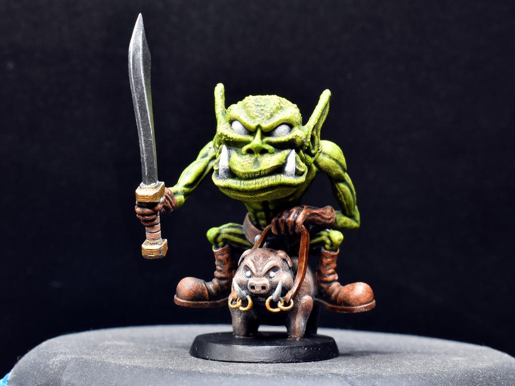 Vogland Orc Hogrider miniature 3d model