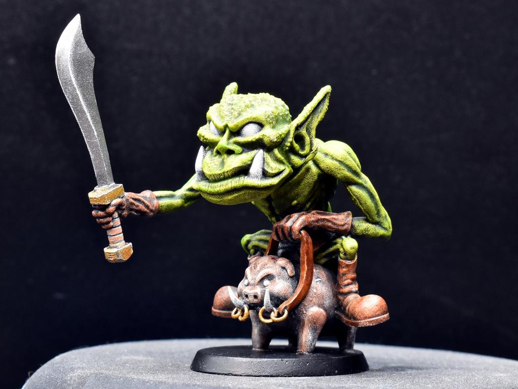 Vogland Orc Hogrider miniature 3d model