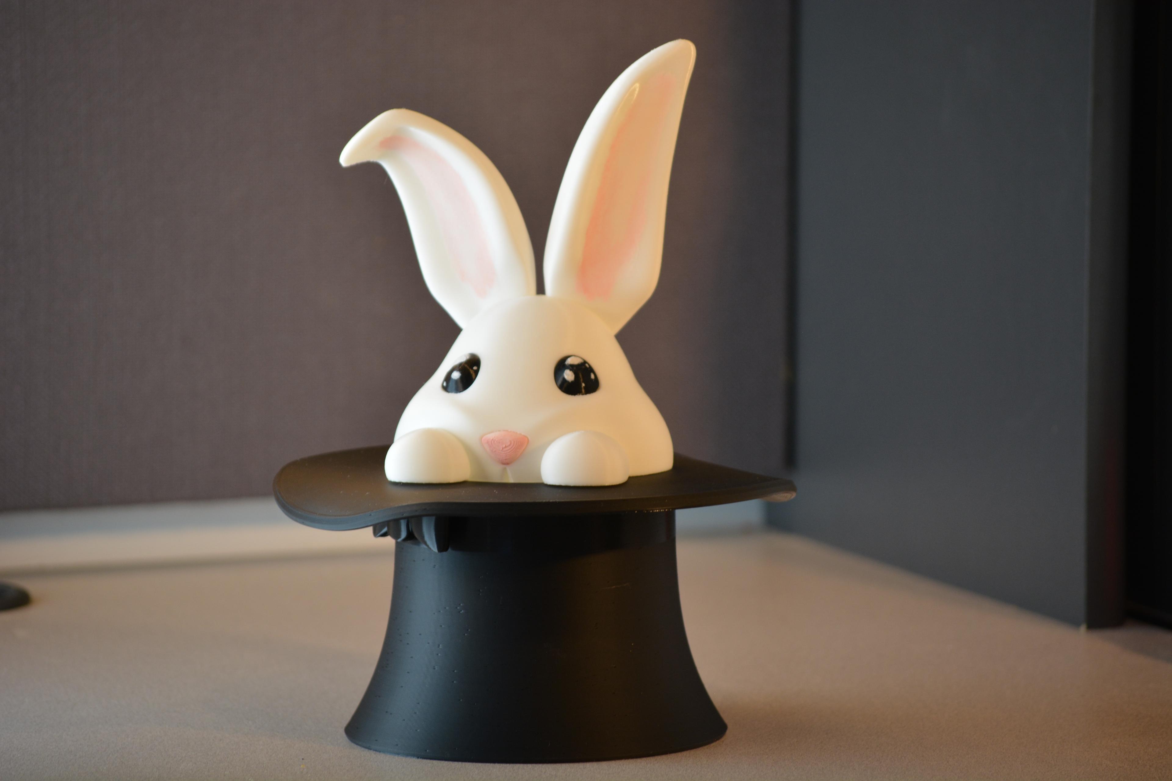 Bunny Hat - Single and Multi-material - For magicians 3d model