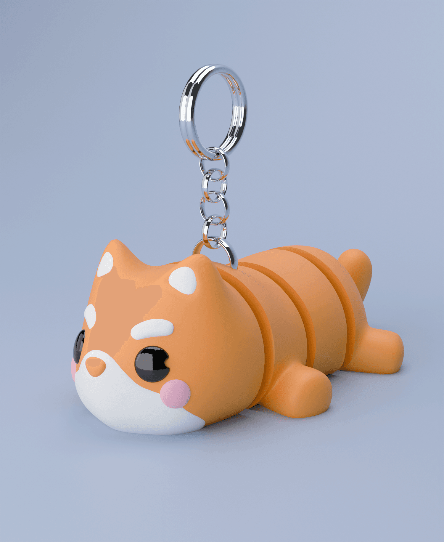 Flexi Shiba Inu Keychain (Limited Time Free) 3d model