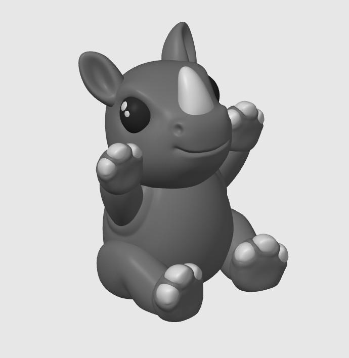 Rhinoceros Needs a Hugs 3d model