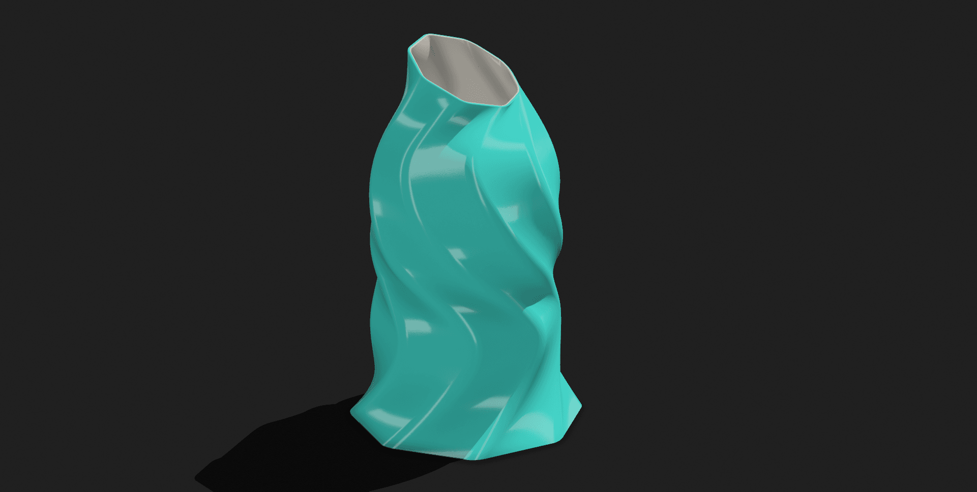 45 twist Vase 001.stl 3d model