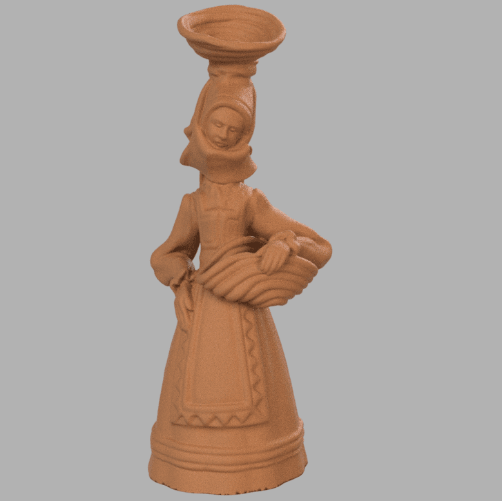 basket woman 3d model