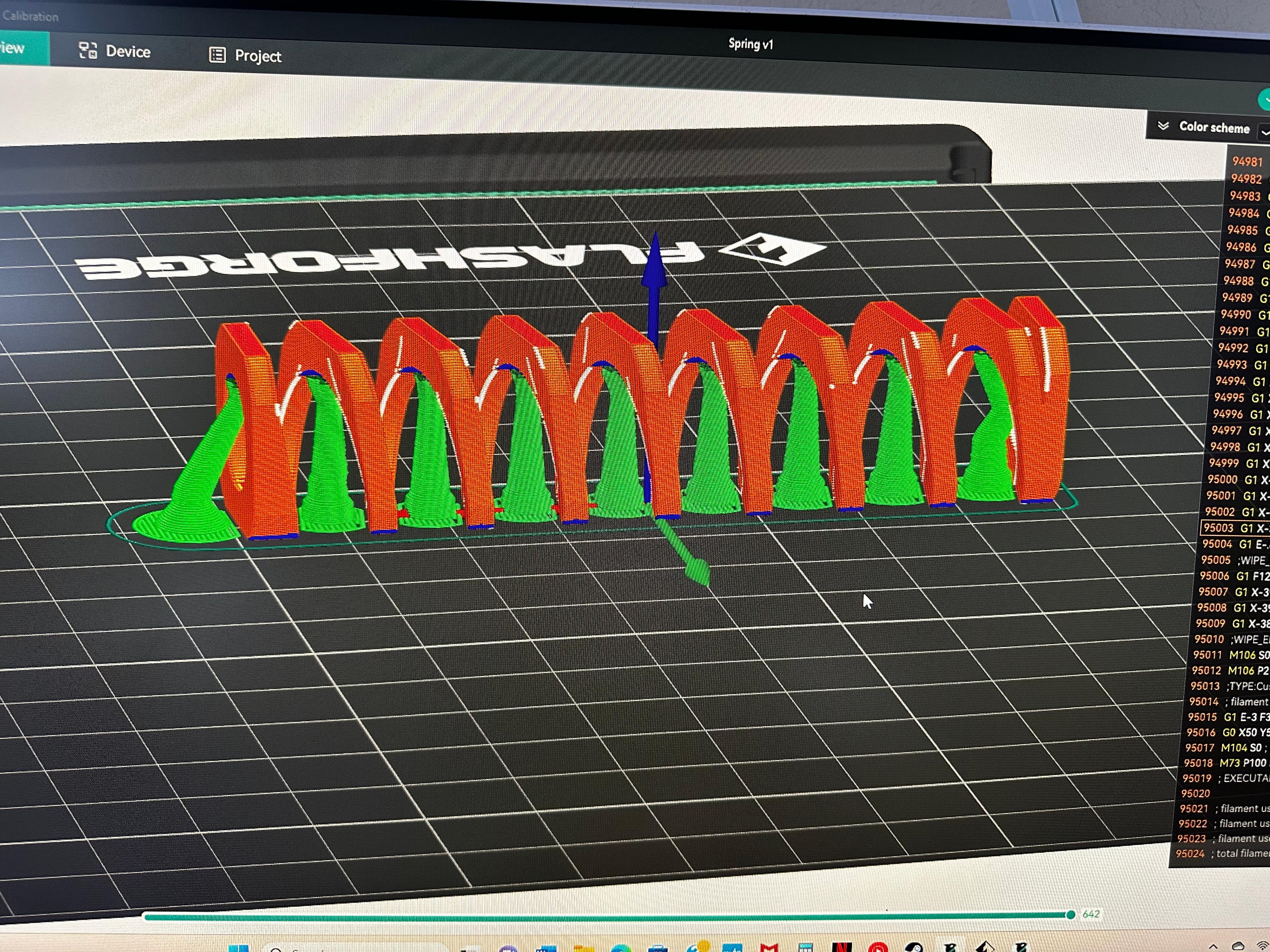 TP Holder dowel with spring 3d model