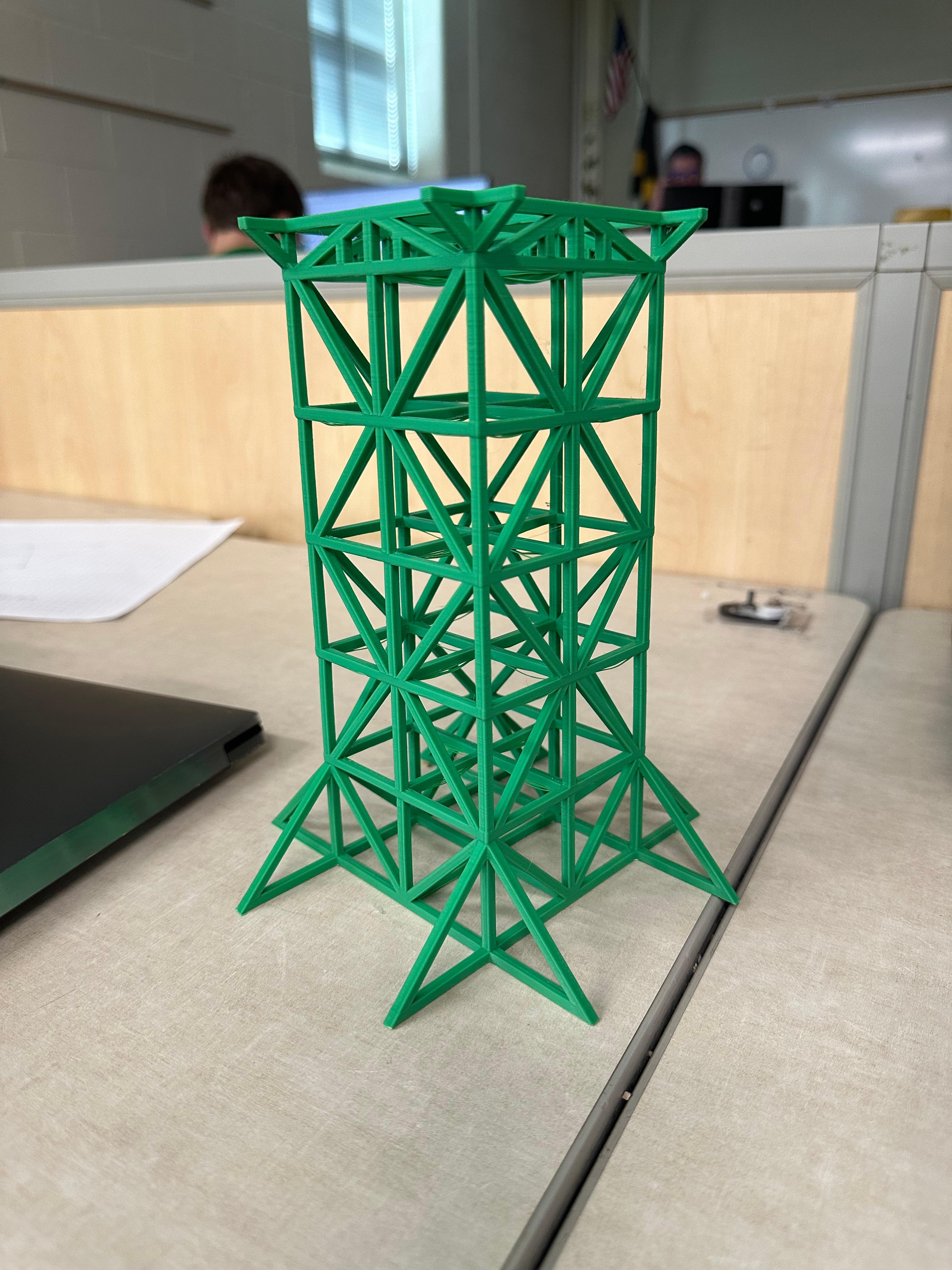 1/8" PLA Truss Tower 3d model