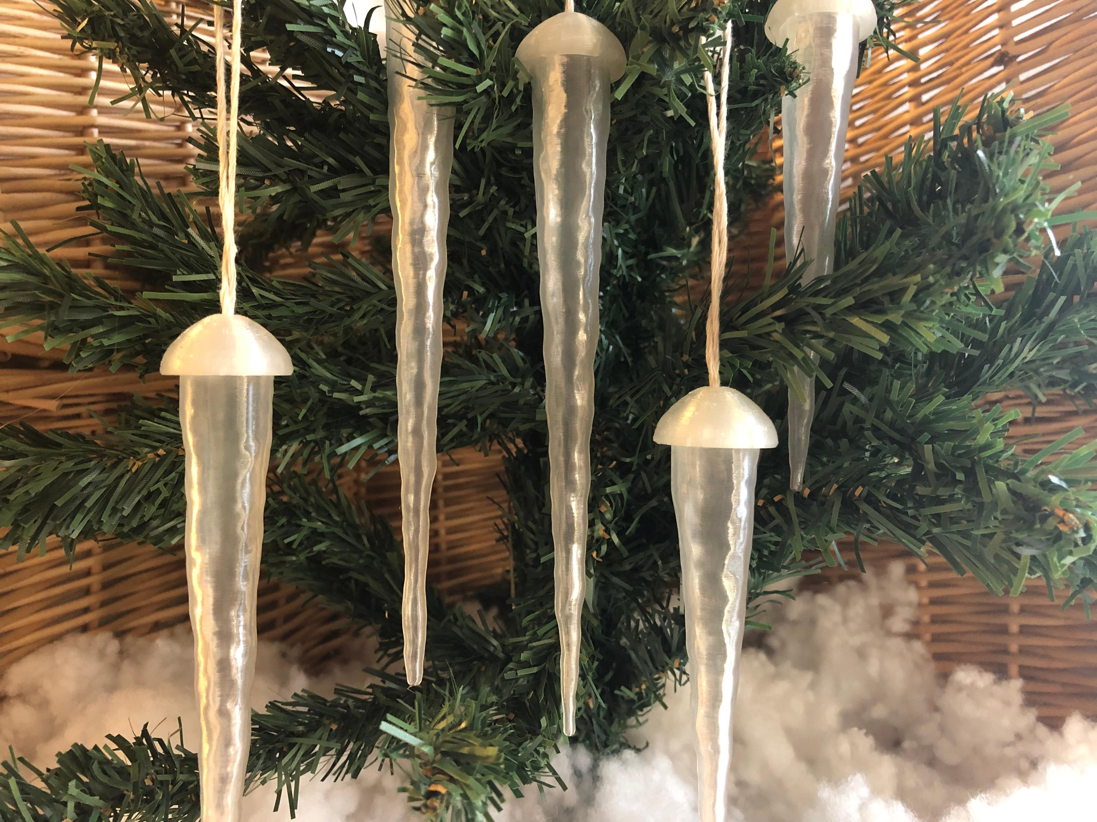 Icicle Ornaments 3d model