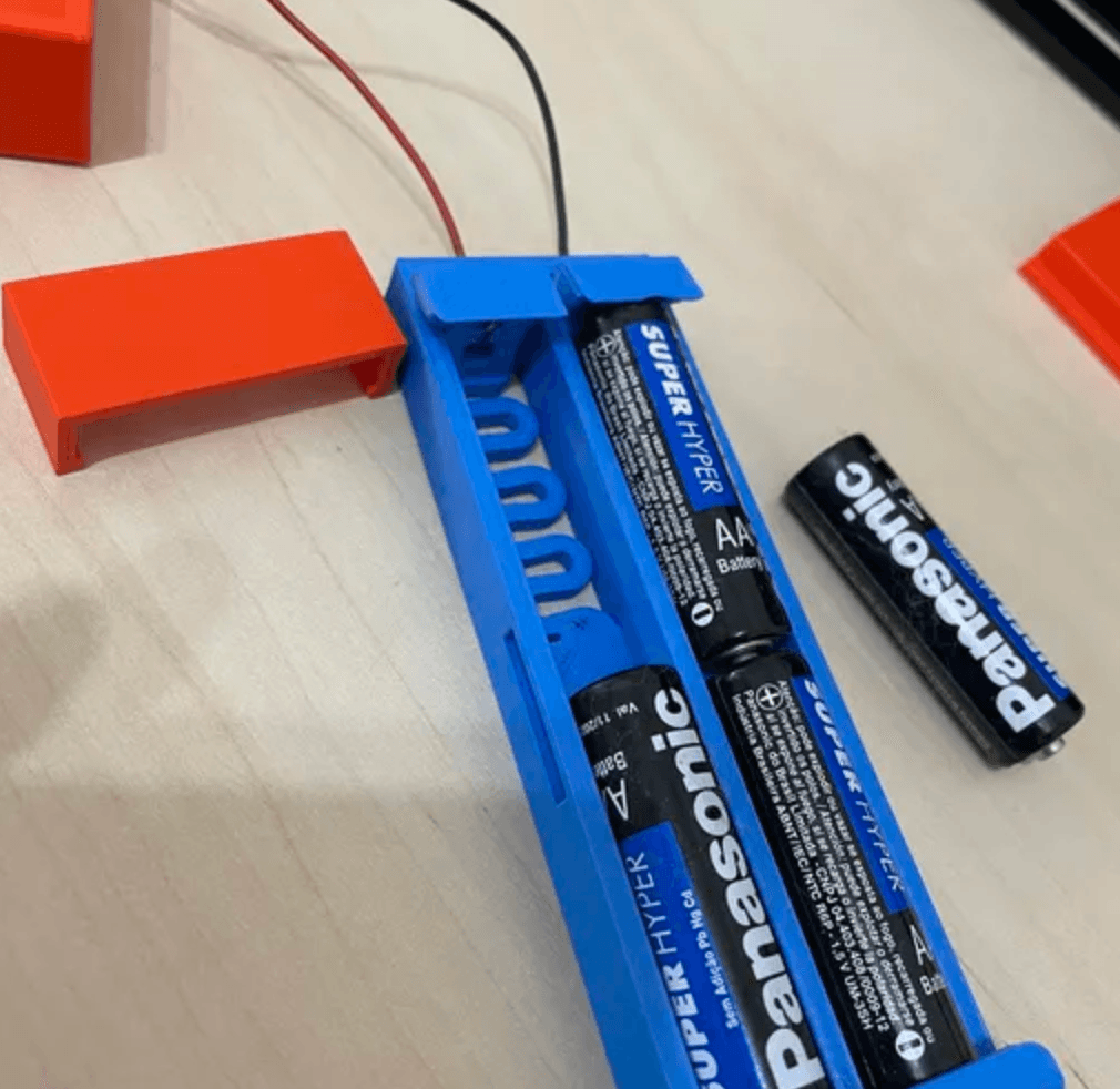 SUPER STRING SHOOTER! EZSTRING SHOOTER! WITH 3D PRINTED BATTERY HOLDER! 3d model