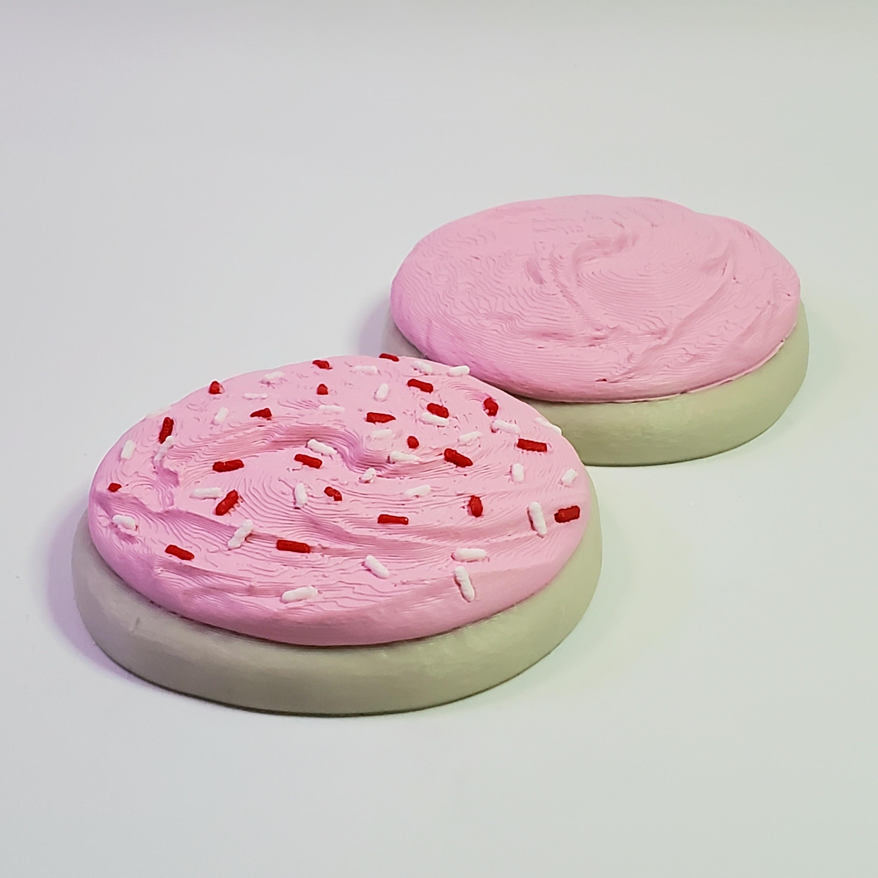 Sugar Cookie with Buttermilk Frosting & Sprinkles :: Delicious Desserts! 3d model