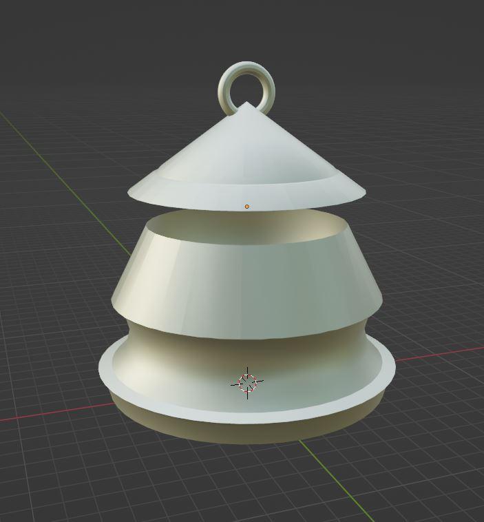 Salt Pepper Pot Container with lid .stl 3d model