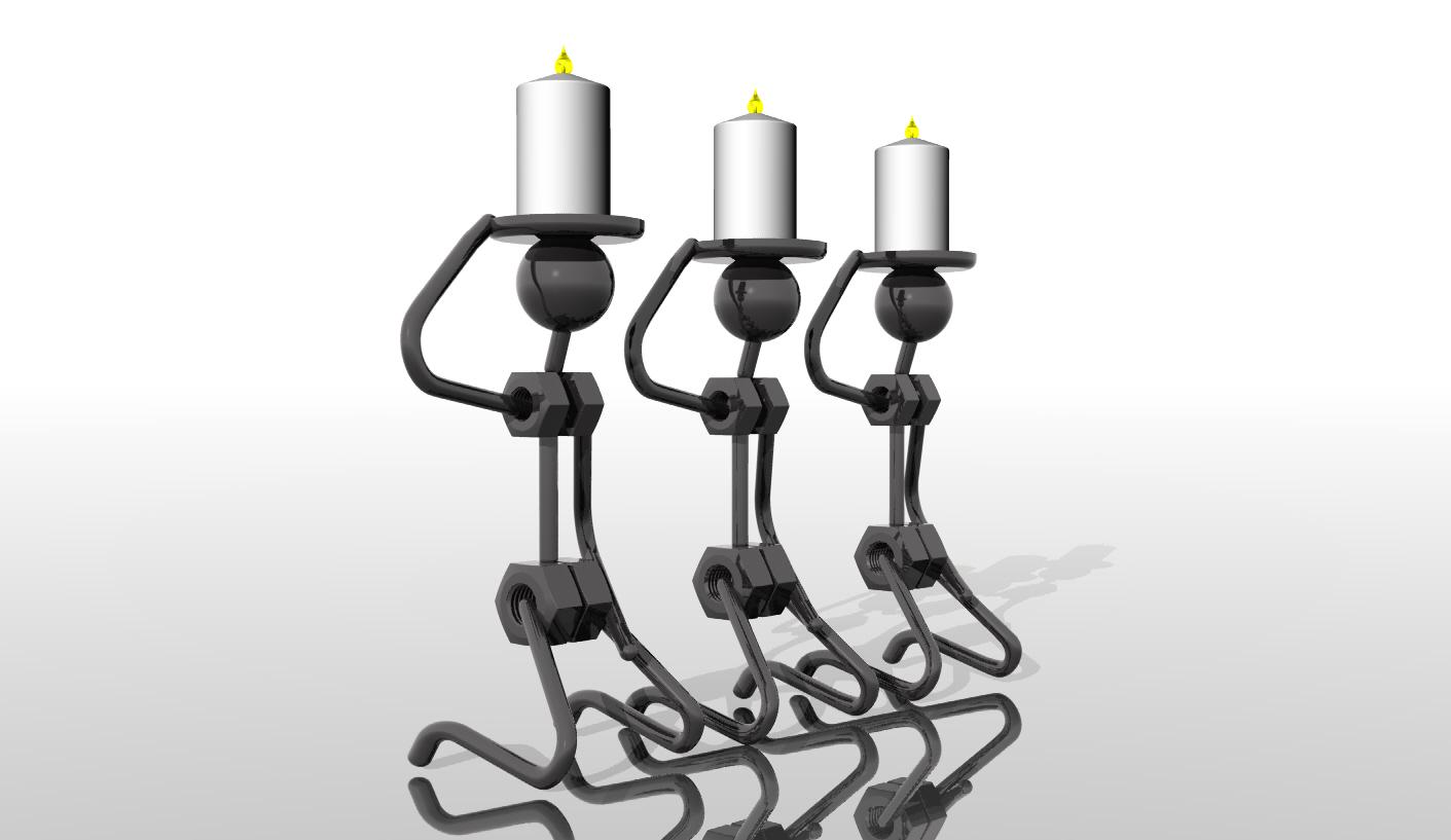 MetalArt CandleHolder07.stl 3d model