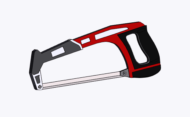 Ergonomic Hack Saw 3d model