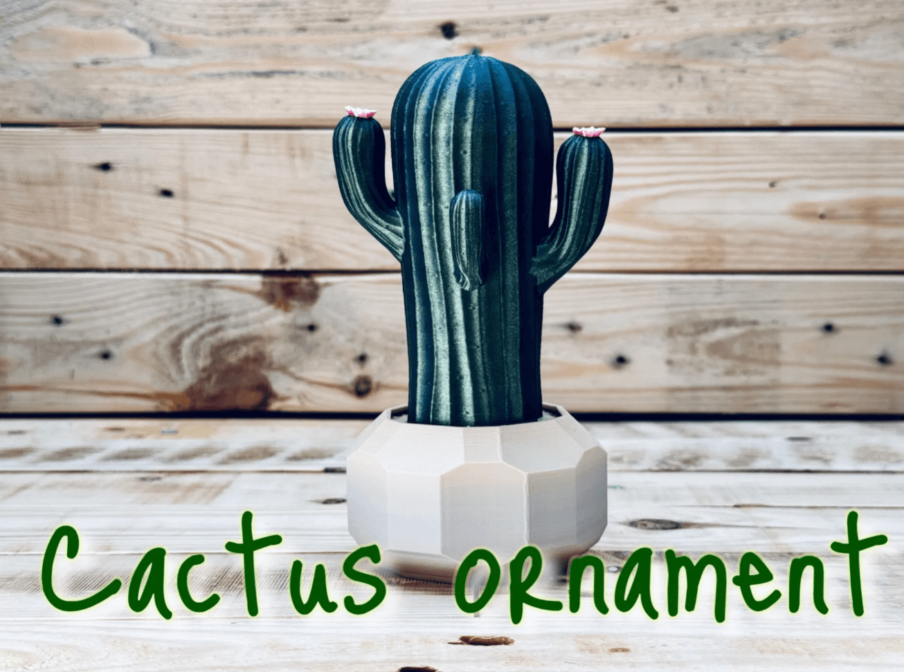 Faux Cactus Ornament 3d model