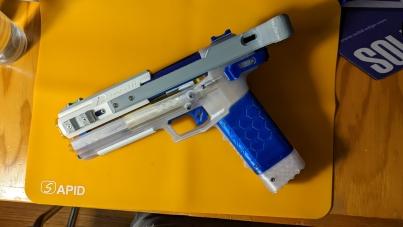 Nerf Gecko 2.0 Rail Delete Mod 3d model