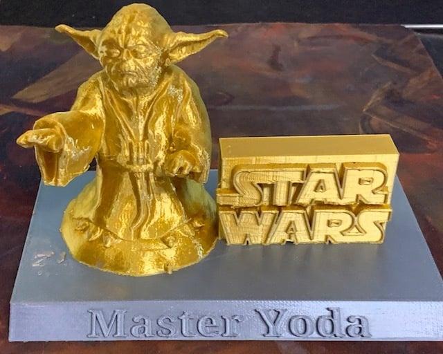 Master Yoda on a stand 3d model