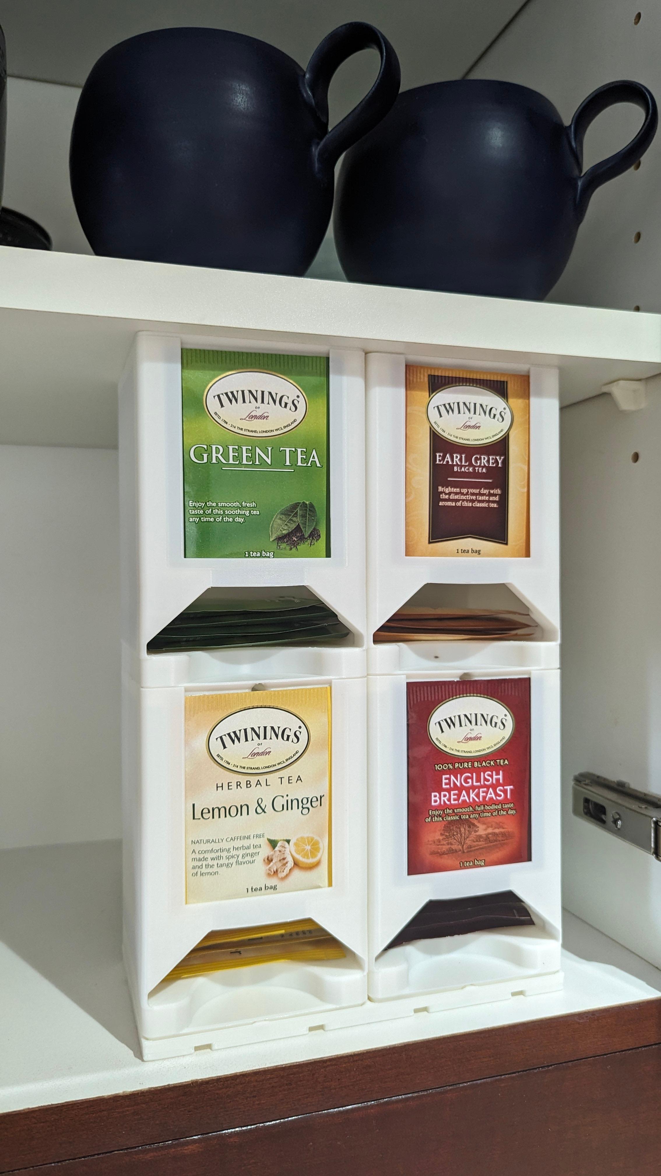 GridfiniTEA - Stackable tea bag dispenser and storage for Gridfinity 3d model