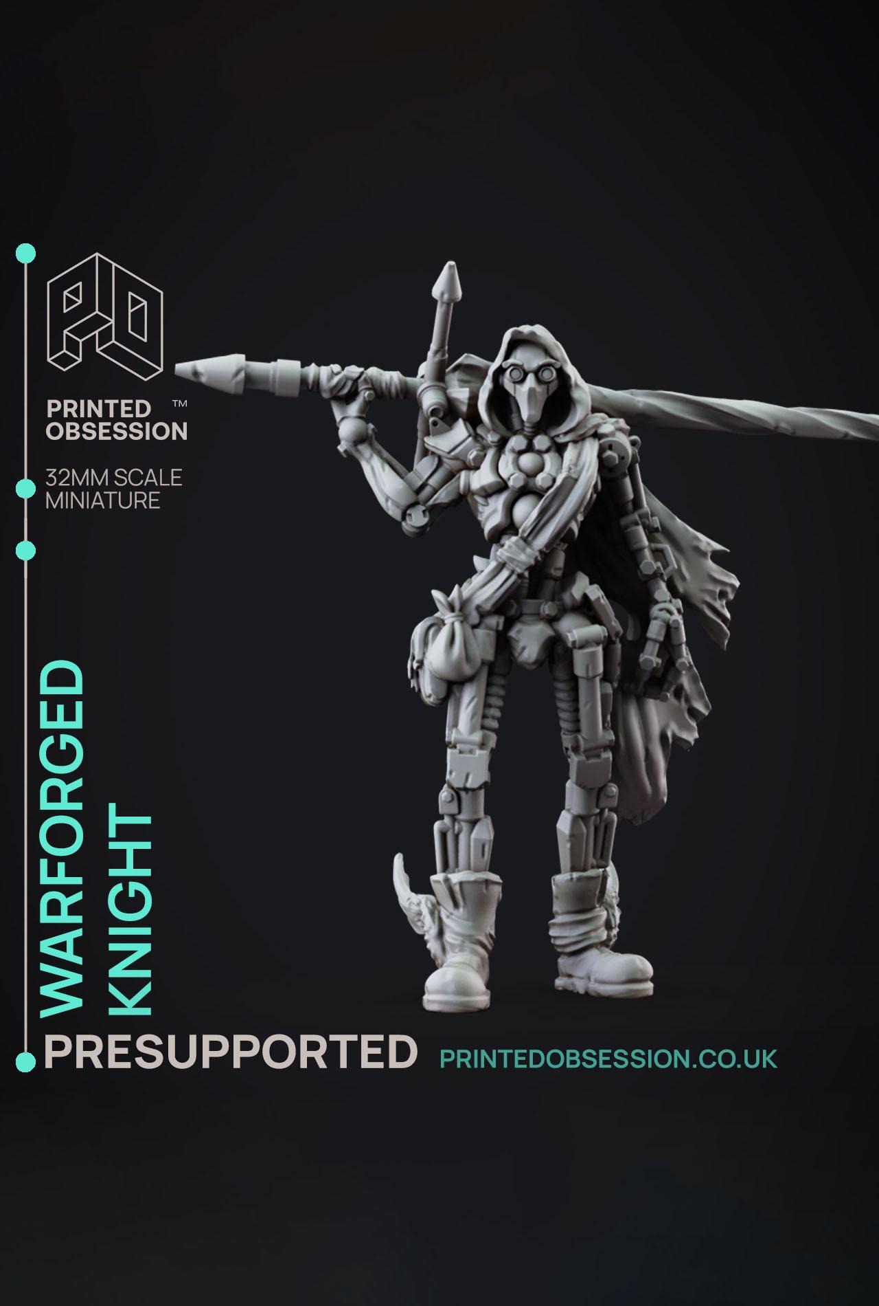 Scrap Knight - Foundlings - PRESUPPORTED - Illustrated and Stats - 32mm scale			 3d model