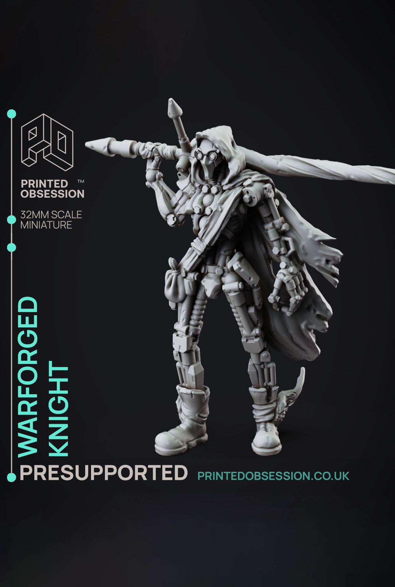 Scrap Knight - Foundlings - PRESUPPORTED - Illustrated and Stats - 32mm scale			 3d model