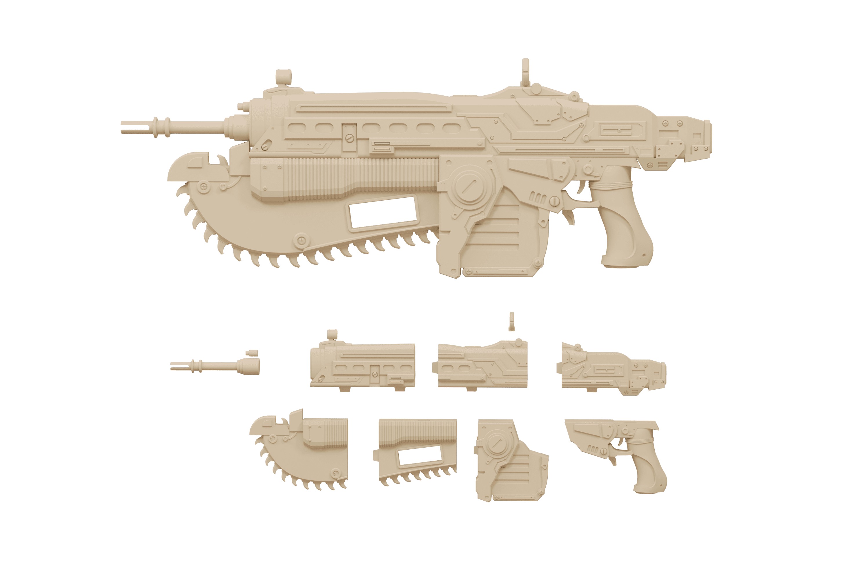 Gears of War Lancer 3d model