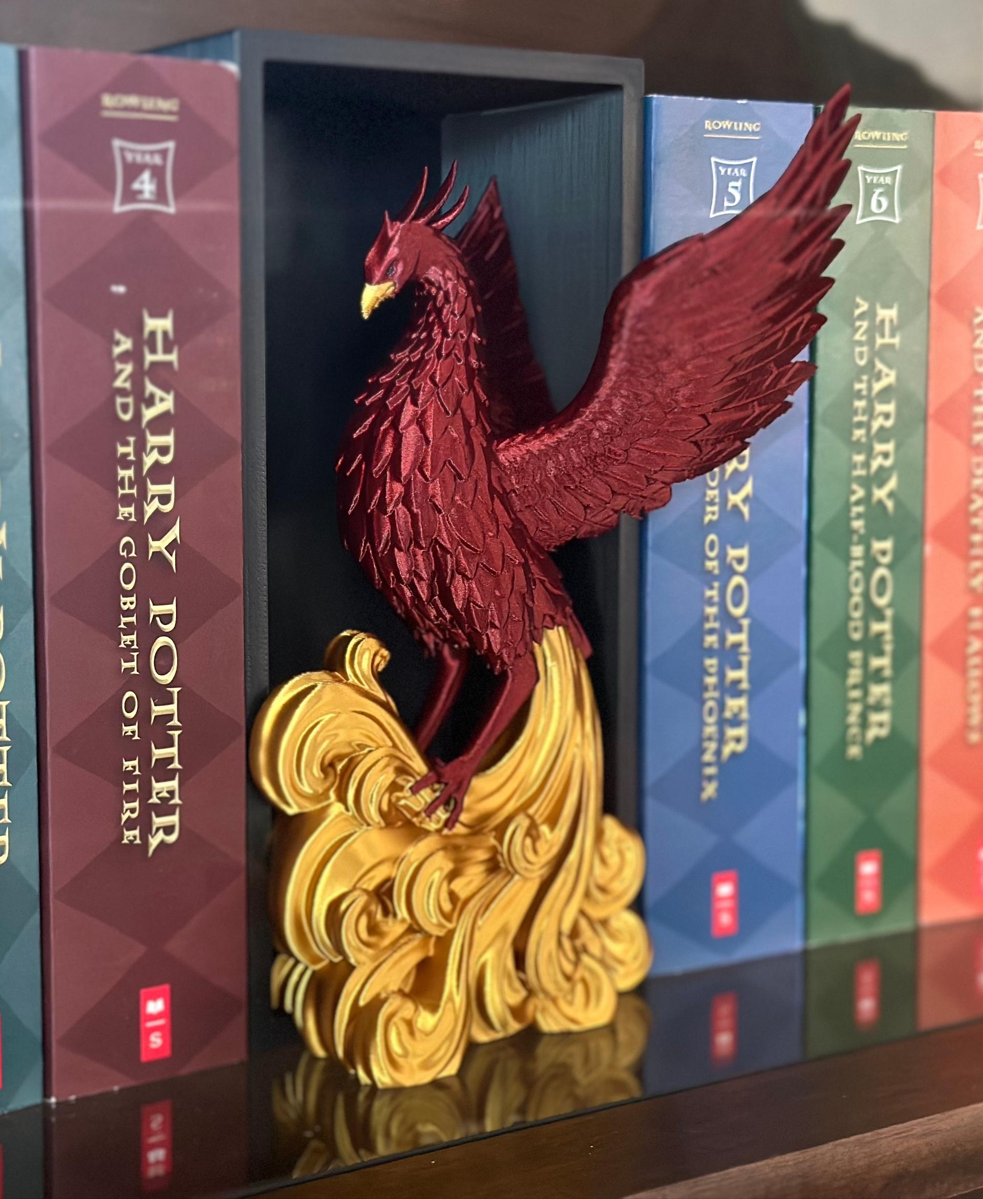 Phoenix Book Nook- H.P. Inspired Nook and Stand Alone Model 3d model