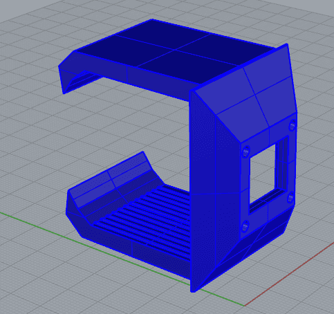 Heat sink for stepper motor 3d model