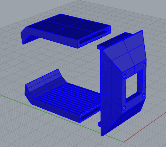 Heat sink for stepper motor 3d model