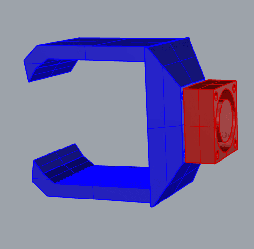 Heat sink for stepper motor 3d model