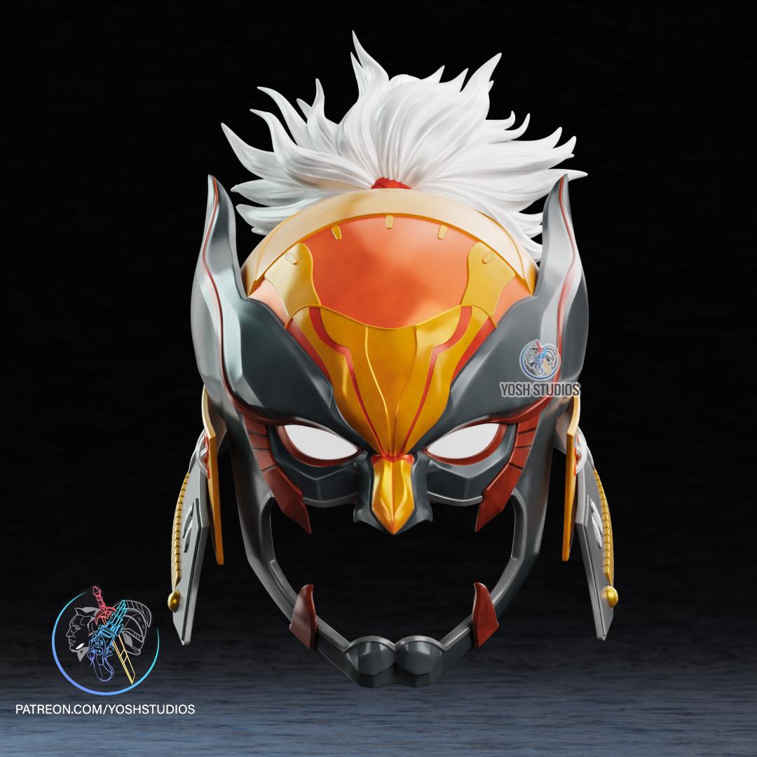 Sengoku Wolverine Helmet 3D Print File STL Samurai 3d model