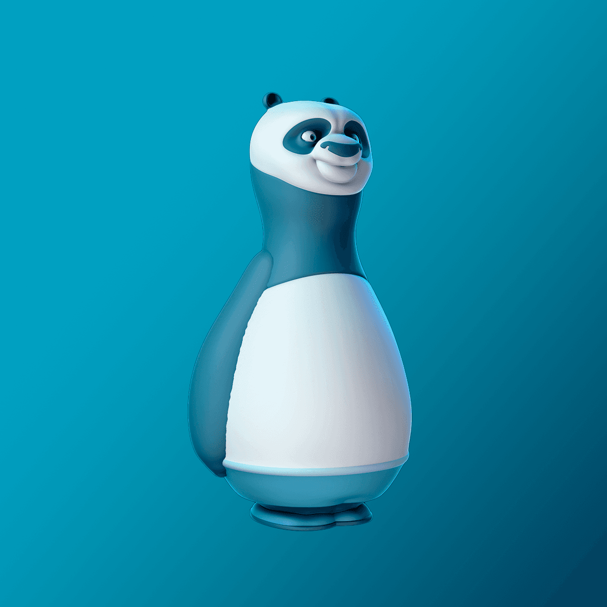 Kung Fu Panda Bowling Pin 3d model