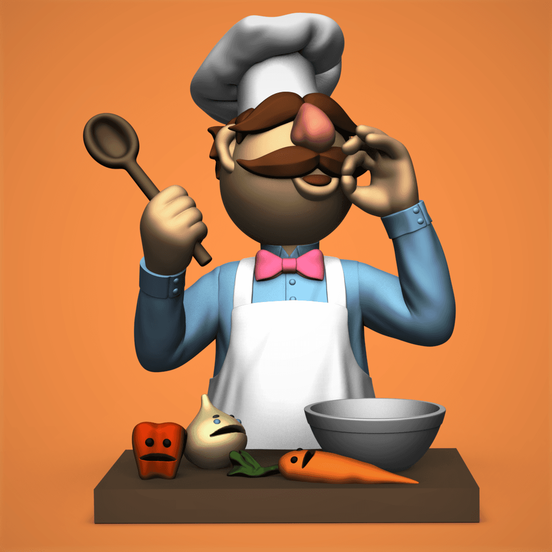 Swedish Chef -Muppets 3d model