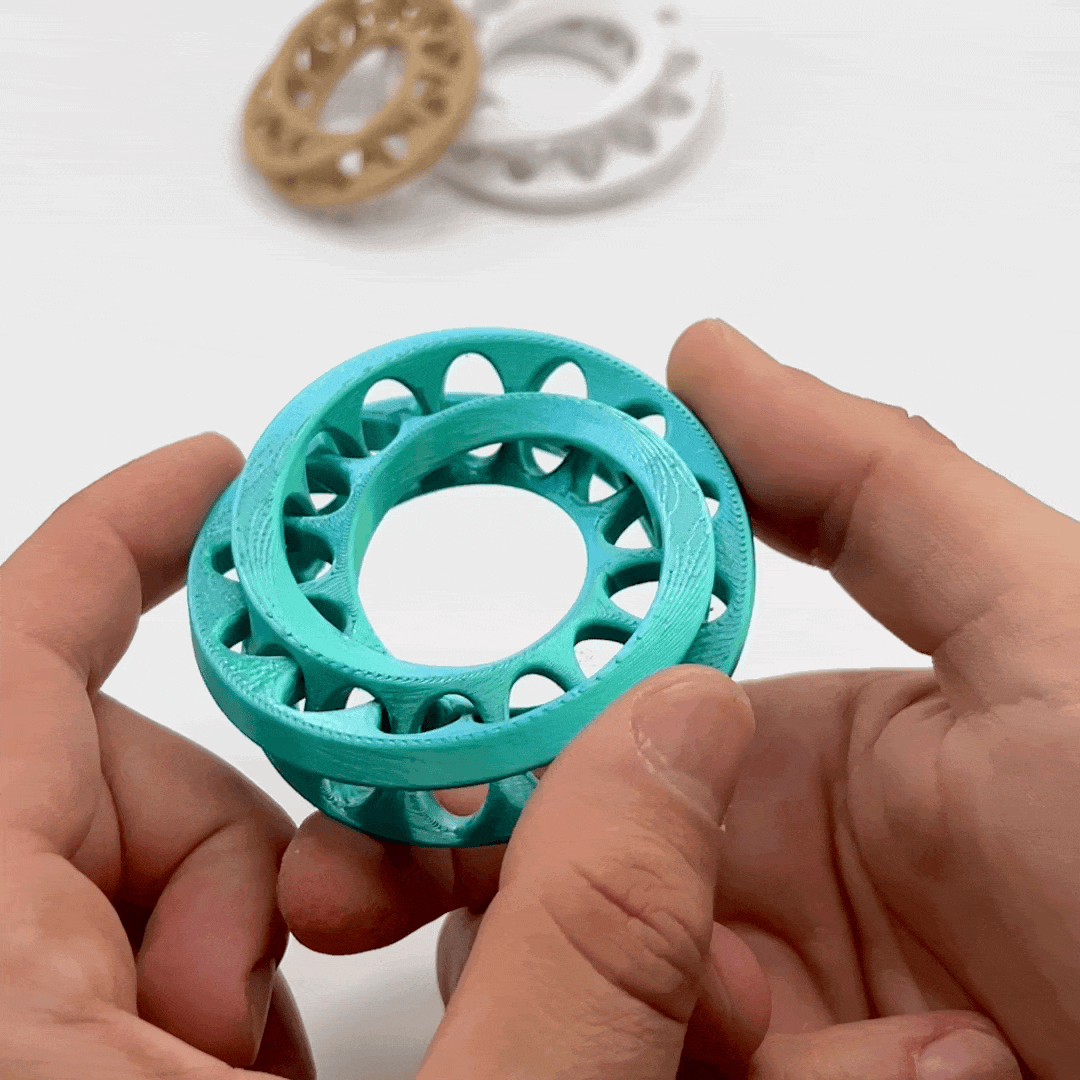 Anti Stress Fidget Interlocking Möbius Strips 3d model