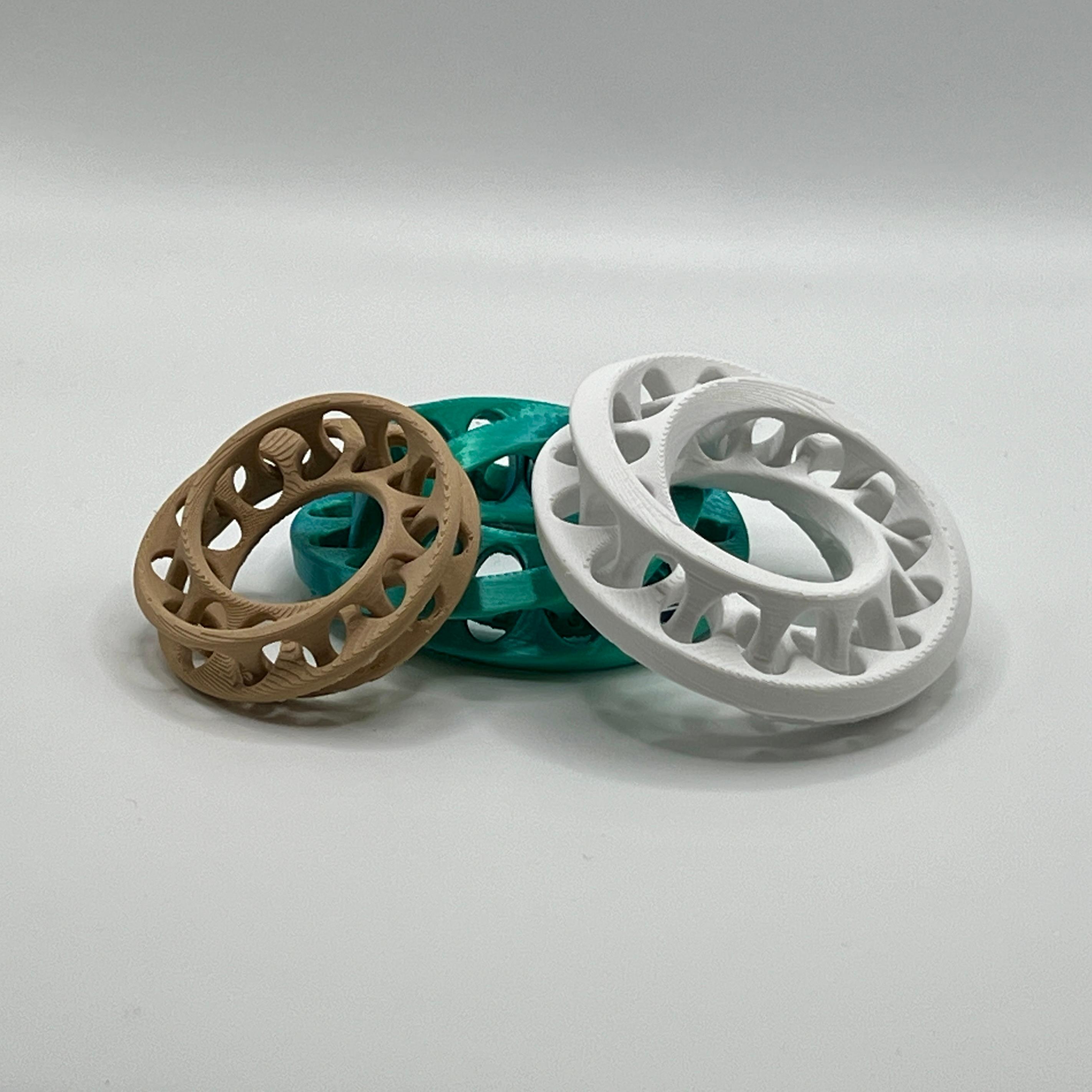 Anti Stress Fidget Interlocking Möbius Strips 3d model