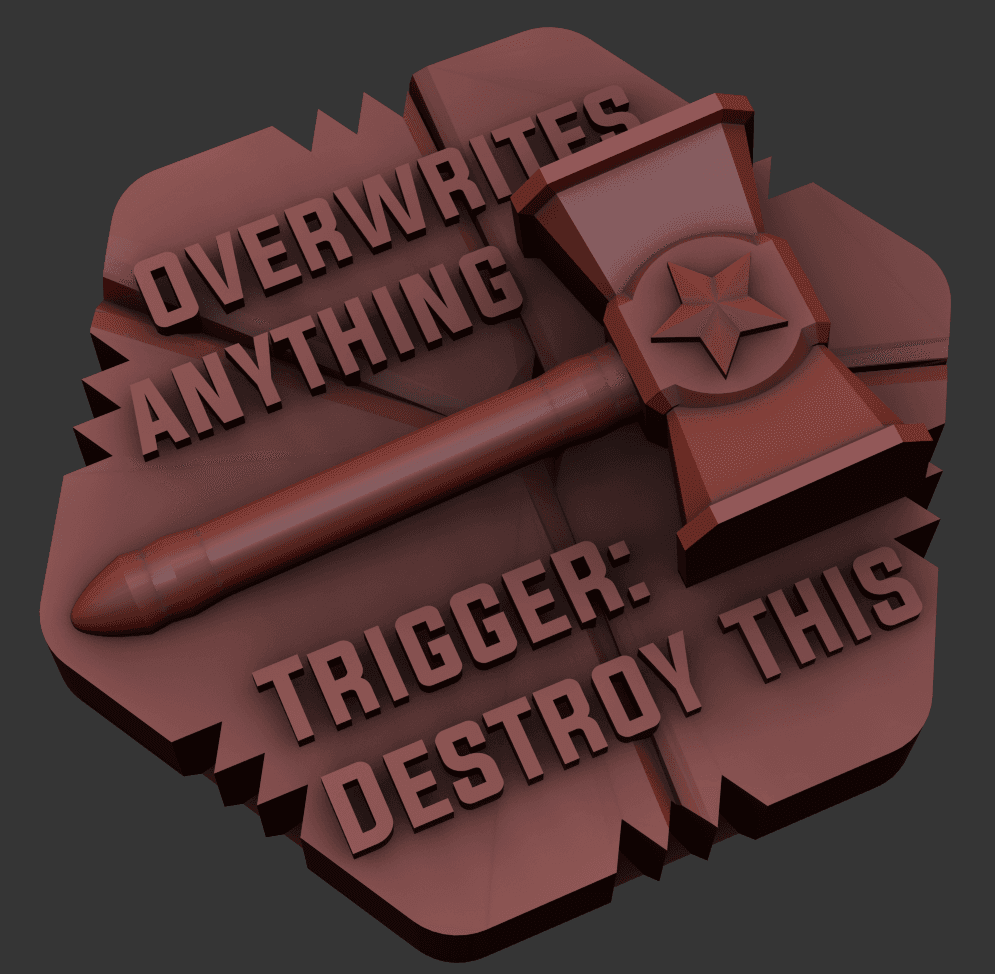 Hextraction Fancy Hammer Tile 3d model