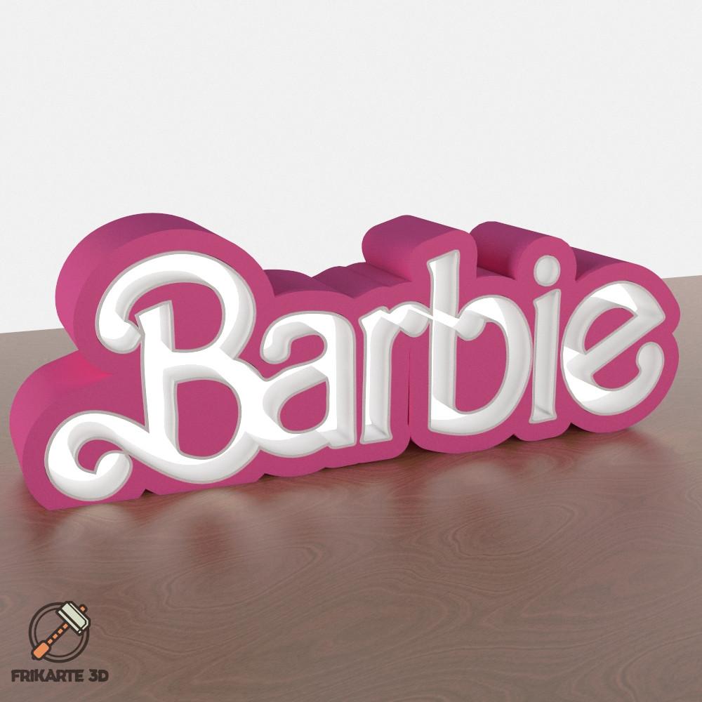 Barbie Name Led #FuntionalArt 3d model