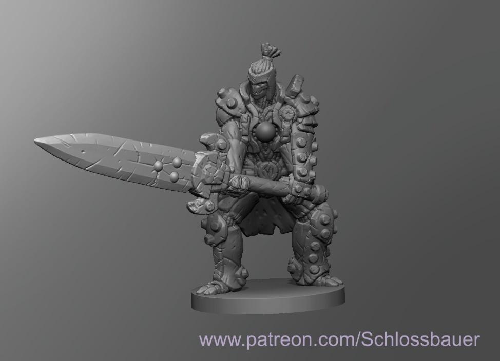 Warforged fighter 3d model