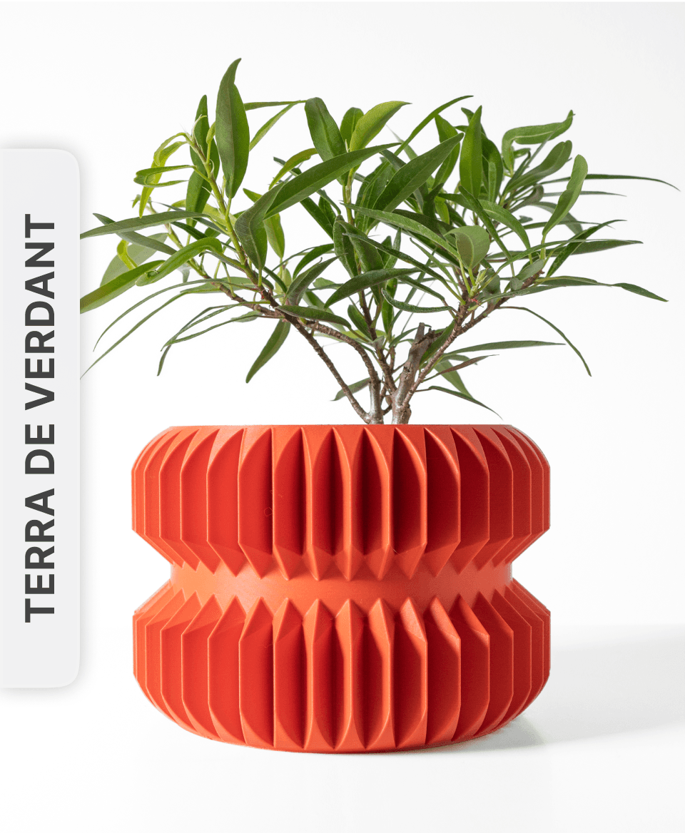 The Pilas Planter Pot with Drainage Tray & Stand by Terra de Verdant 3d model