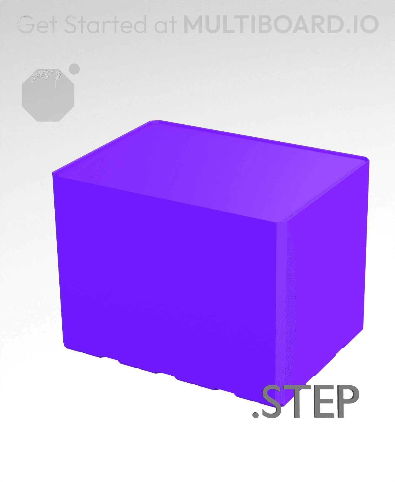 4x3x3 - Multibin Insert - STEP Remixing File 3d model