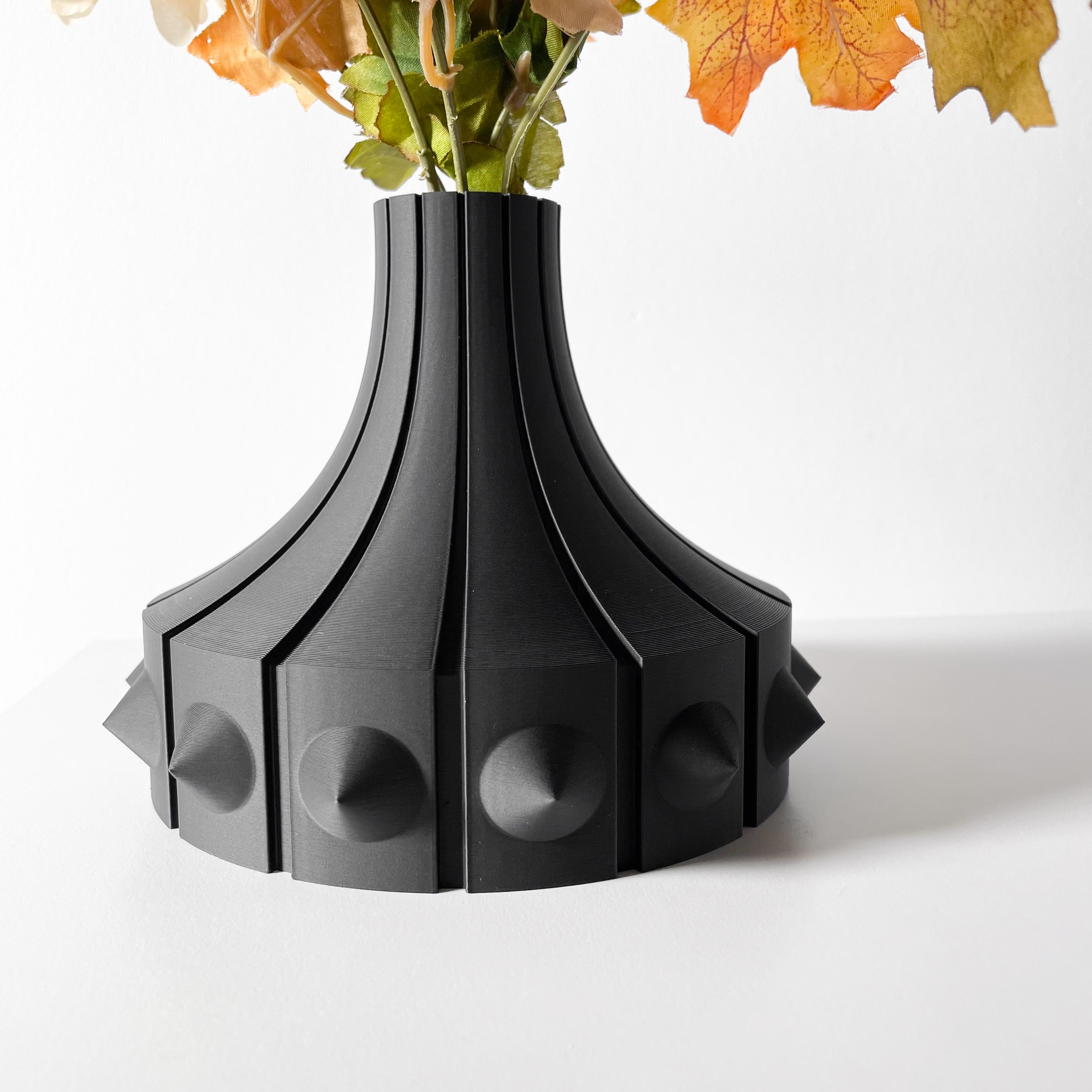 The Rinsu Short Vase, Modern and Unique Home Decor for Dried and Preserved Flower Arrangement 3d model