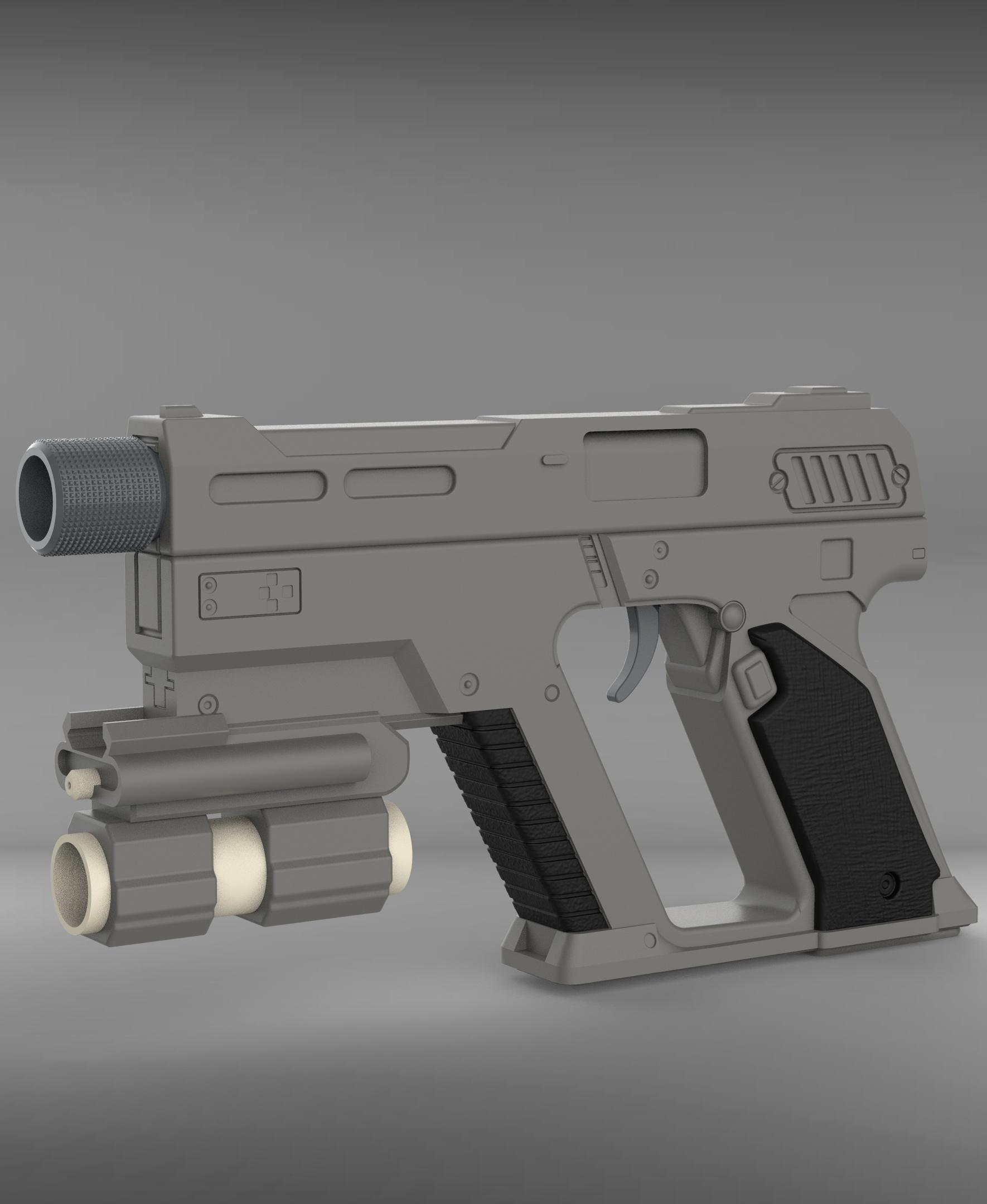 HELLDIVERS 2 - P-2 P2 PEACEMAKER PISTOL - HIGH QUALITY 3D PRINT MODEL 3d model