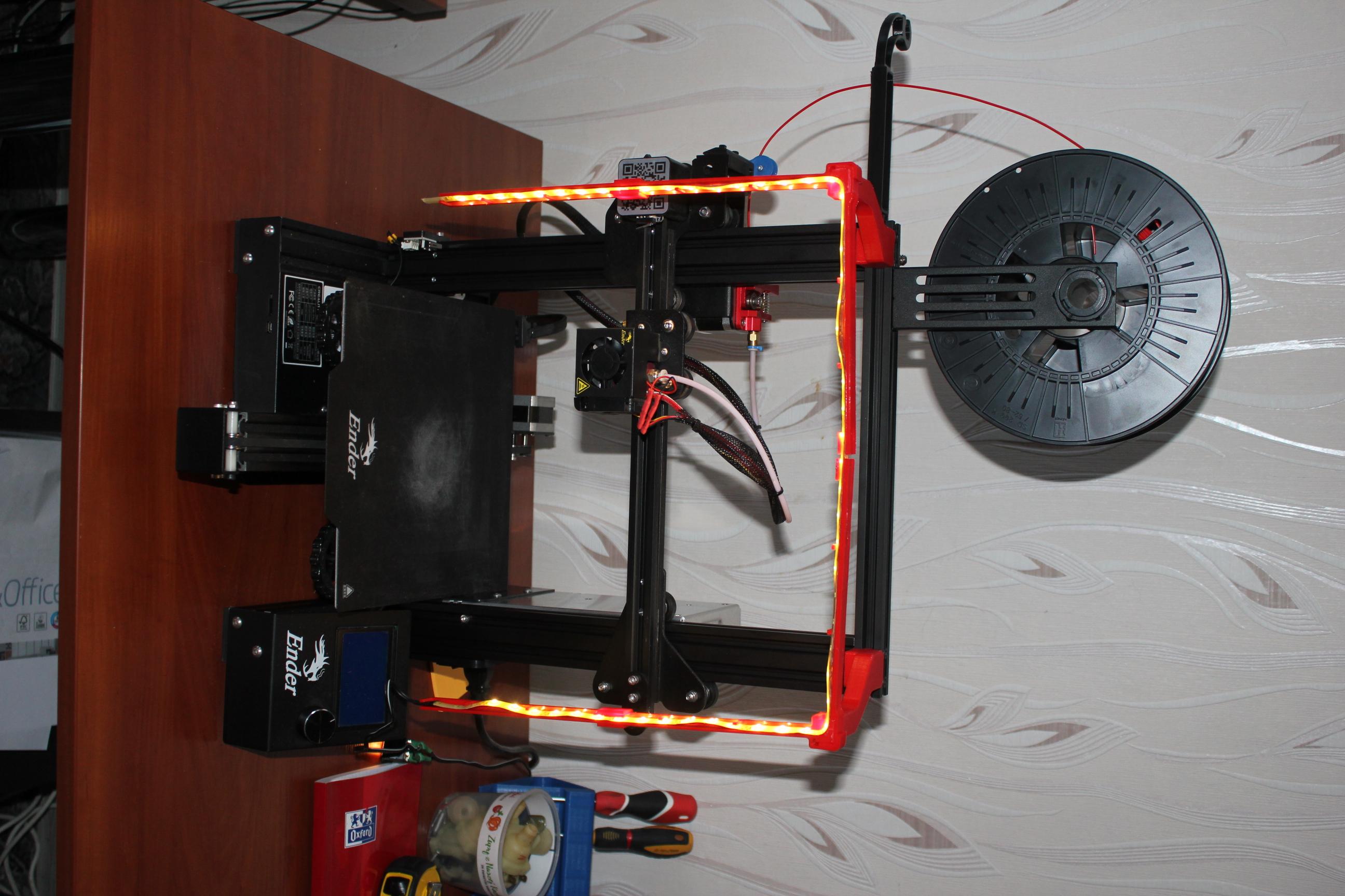 Ender 3 pro x led strip mount 3d model