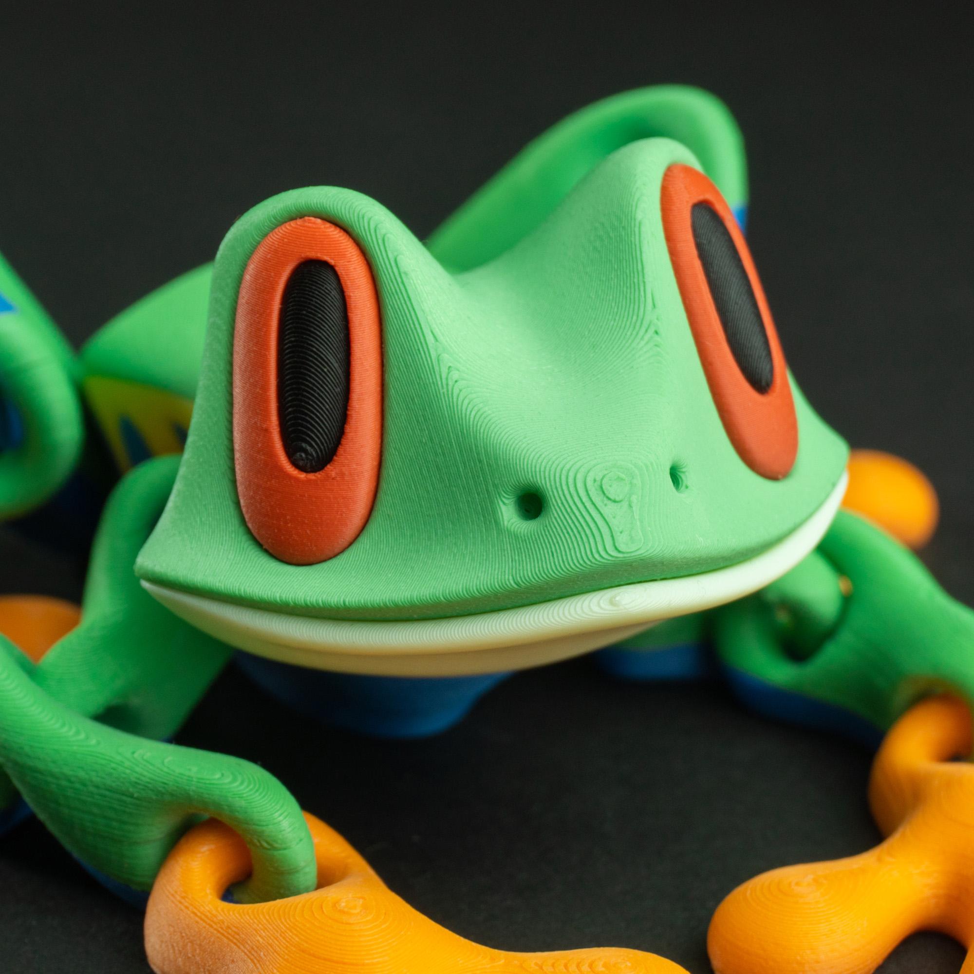 Blob Frog - Flexi Magnetic Fidget Art Toy 3d model