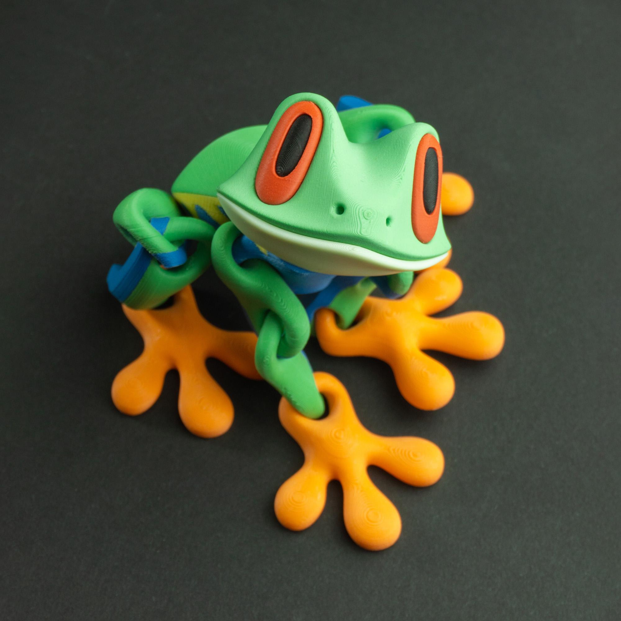 Blob Frog - Flexi Magnetic Fidget Art Toy 3d model